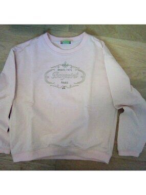 Bonpoint girls pink logo sweatshirt size 10